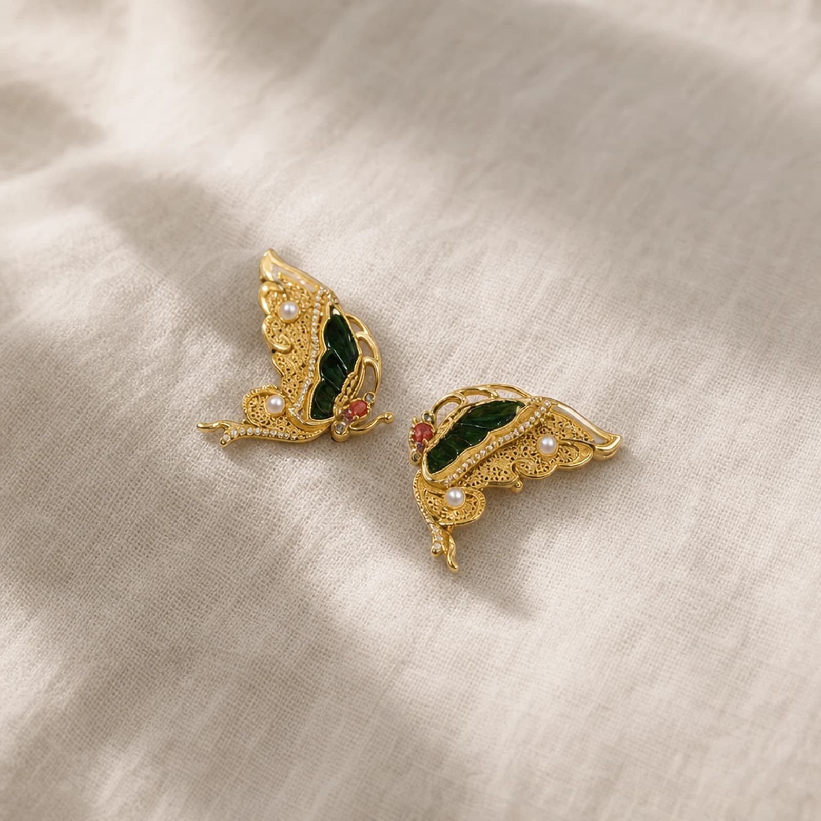 Butterfly Filigree Brooch alternate angle