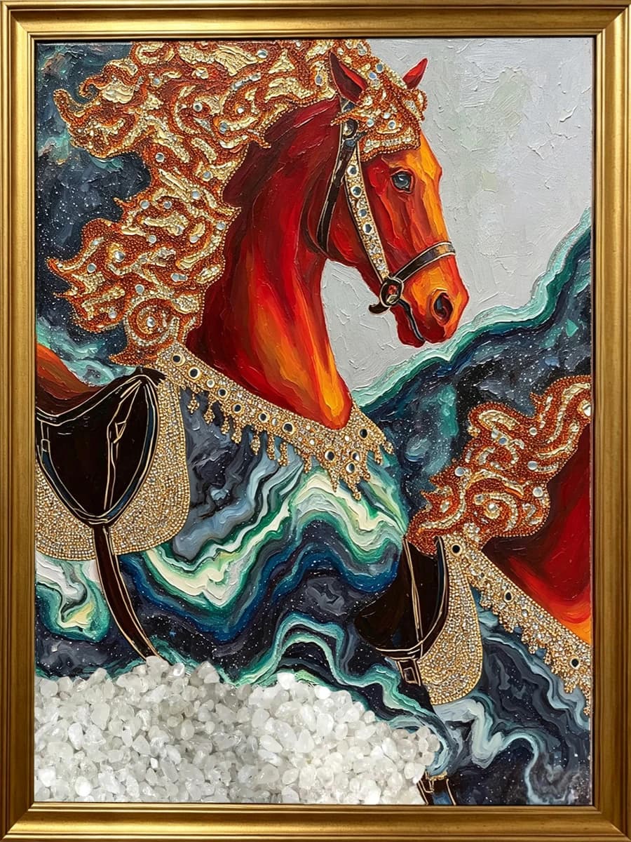 Gilded Crimson Steed