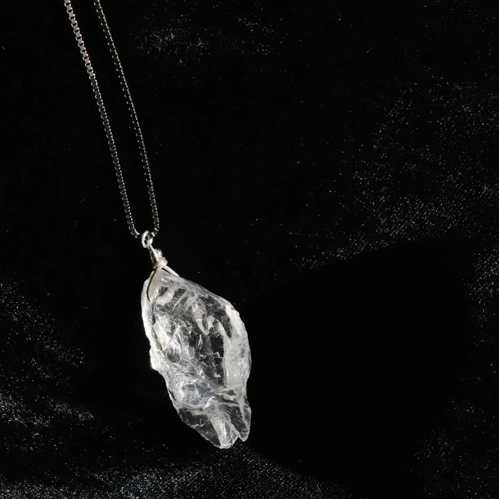 Clear Quartz Raw Necklace - ritual-01