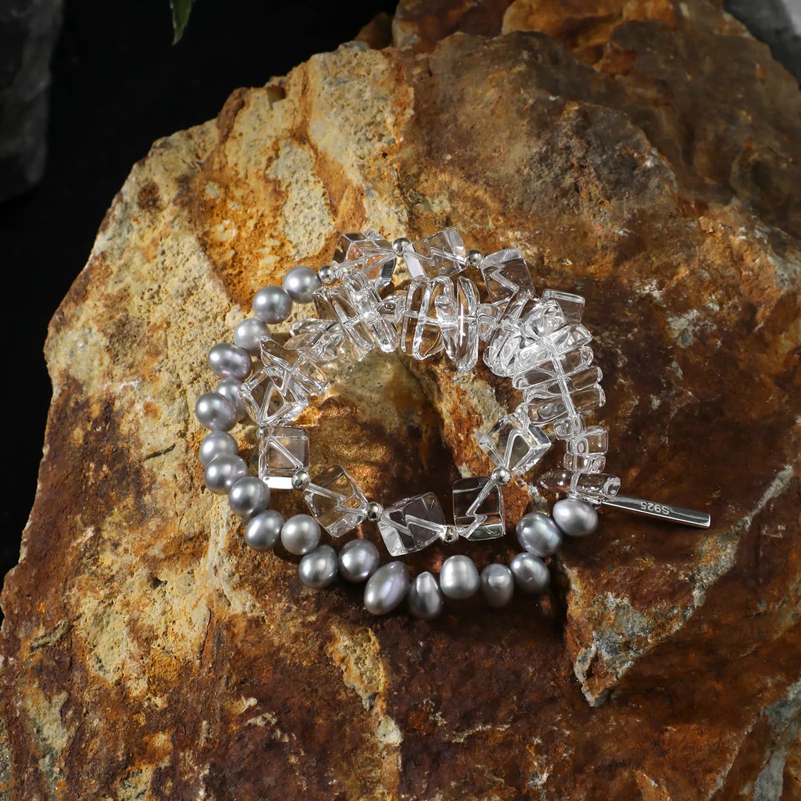 Grey Quartz Bracelet