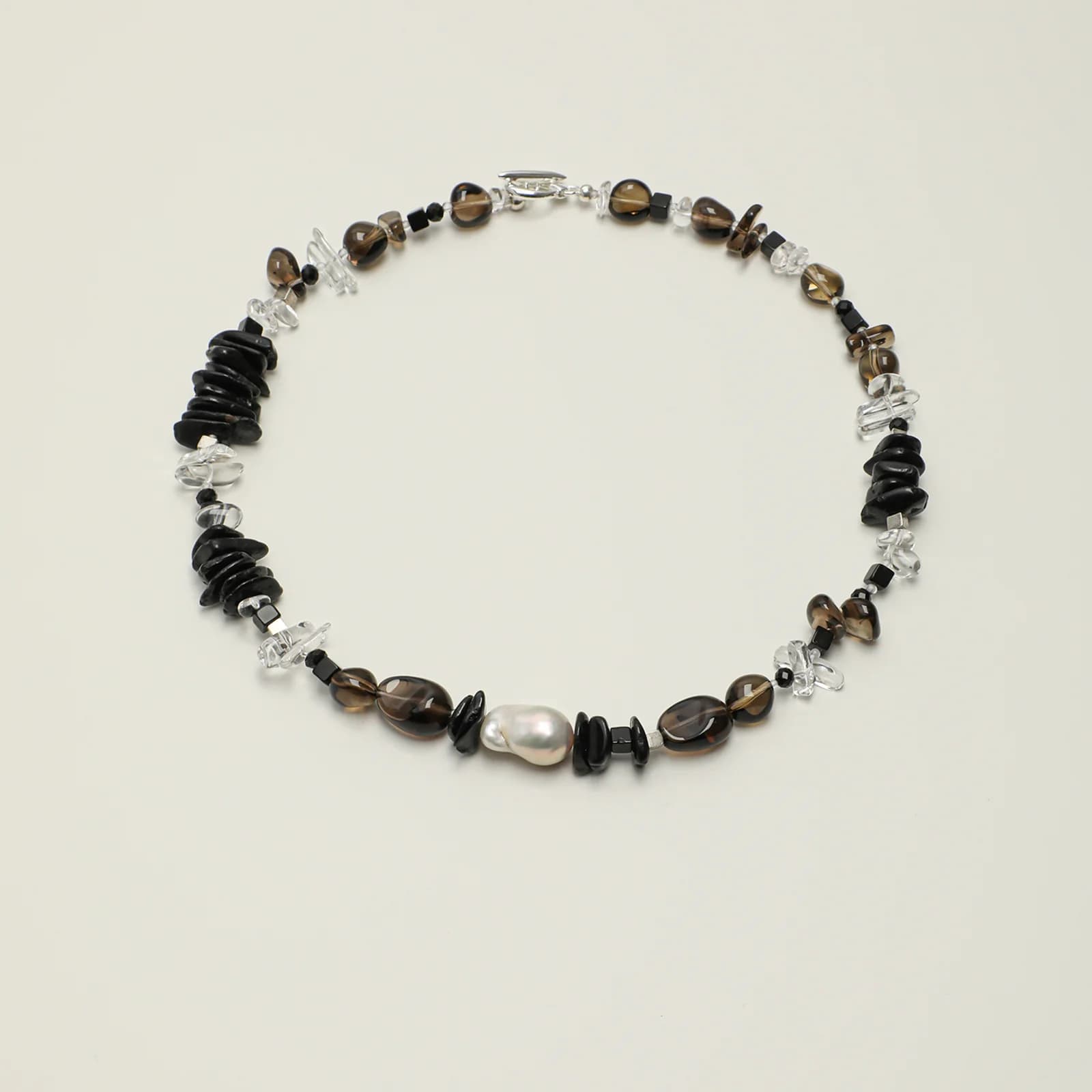 Smoke & Silver Necklace