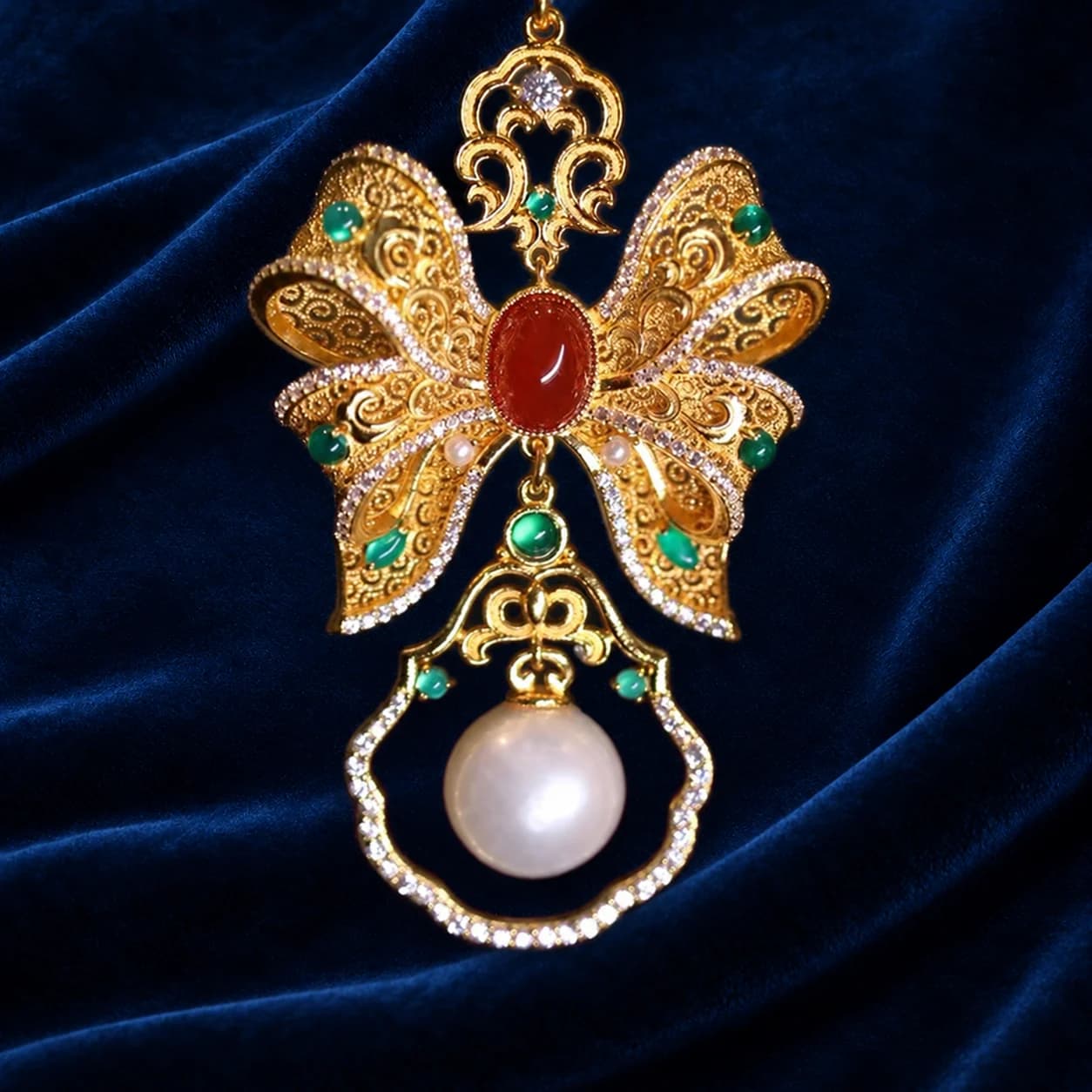 Butterfly Pearl Earrings