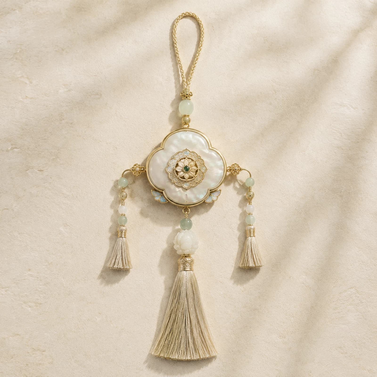 Jade Mother-of-Pearl Pendant