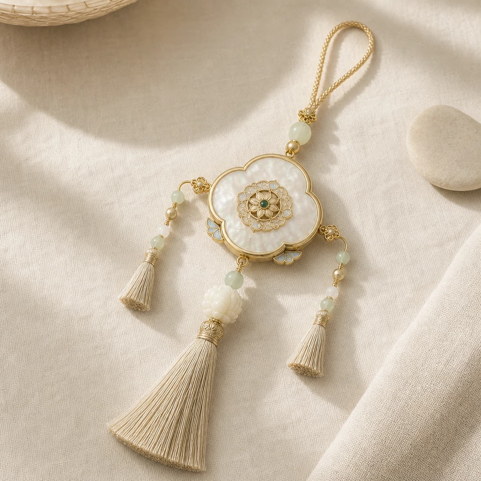 Jade Mother-of-Pearl Pendant