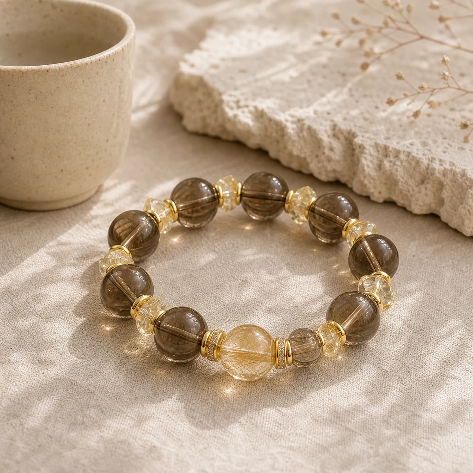 Lemurian Citrine Bracelet
