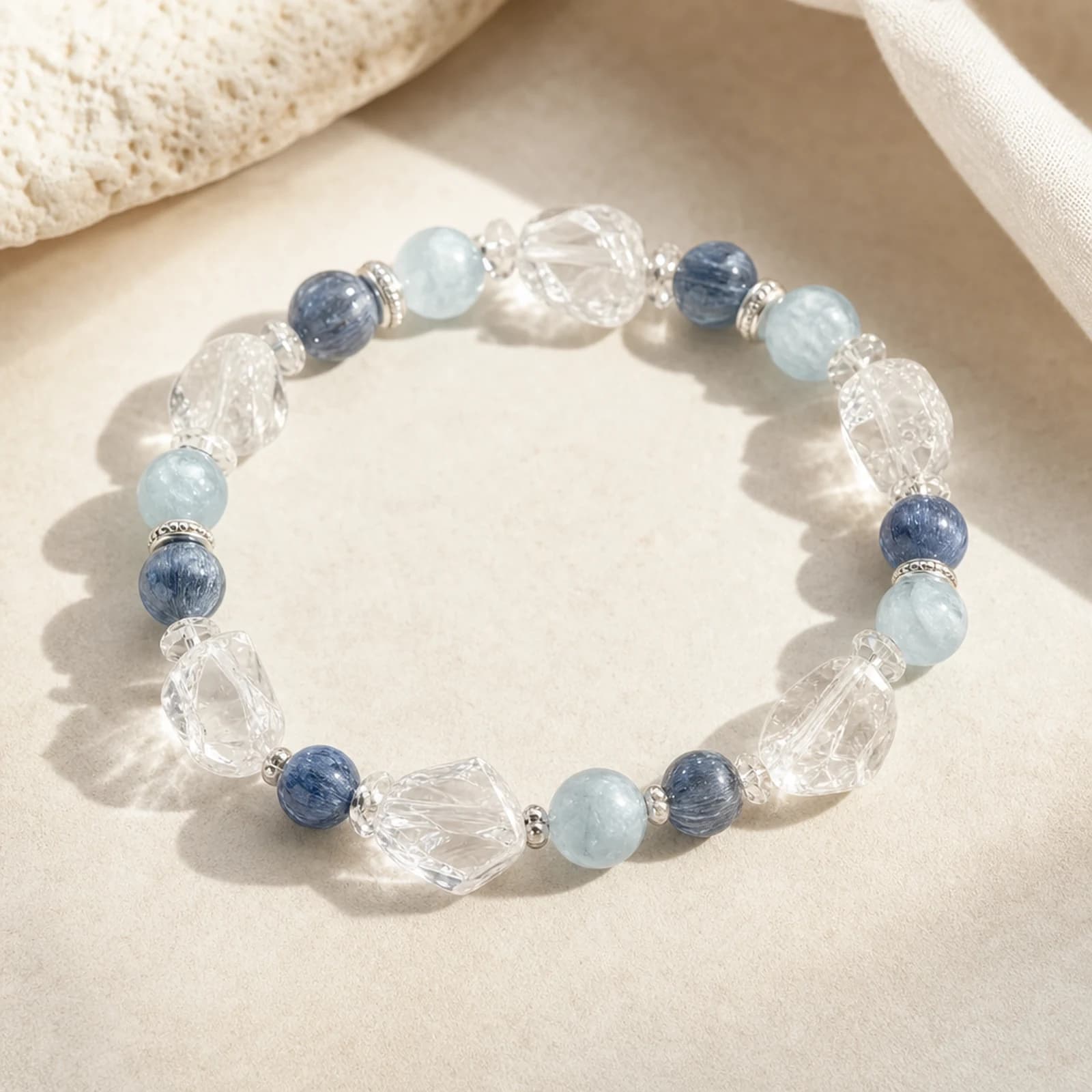 Aquamarine Kyanite Bracelet