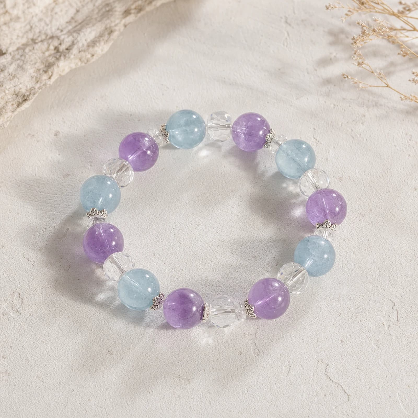 Aquamarine Amethyst Bracelet