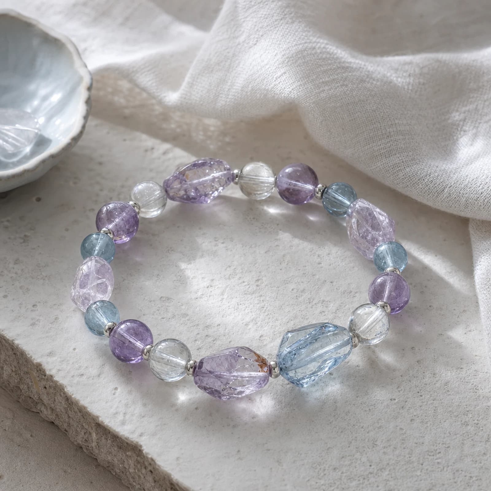 Amethyst Topaz Bracelet