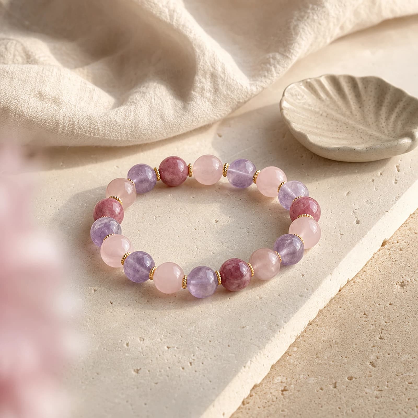 Rose Amethyst Bracelet