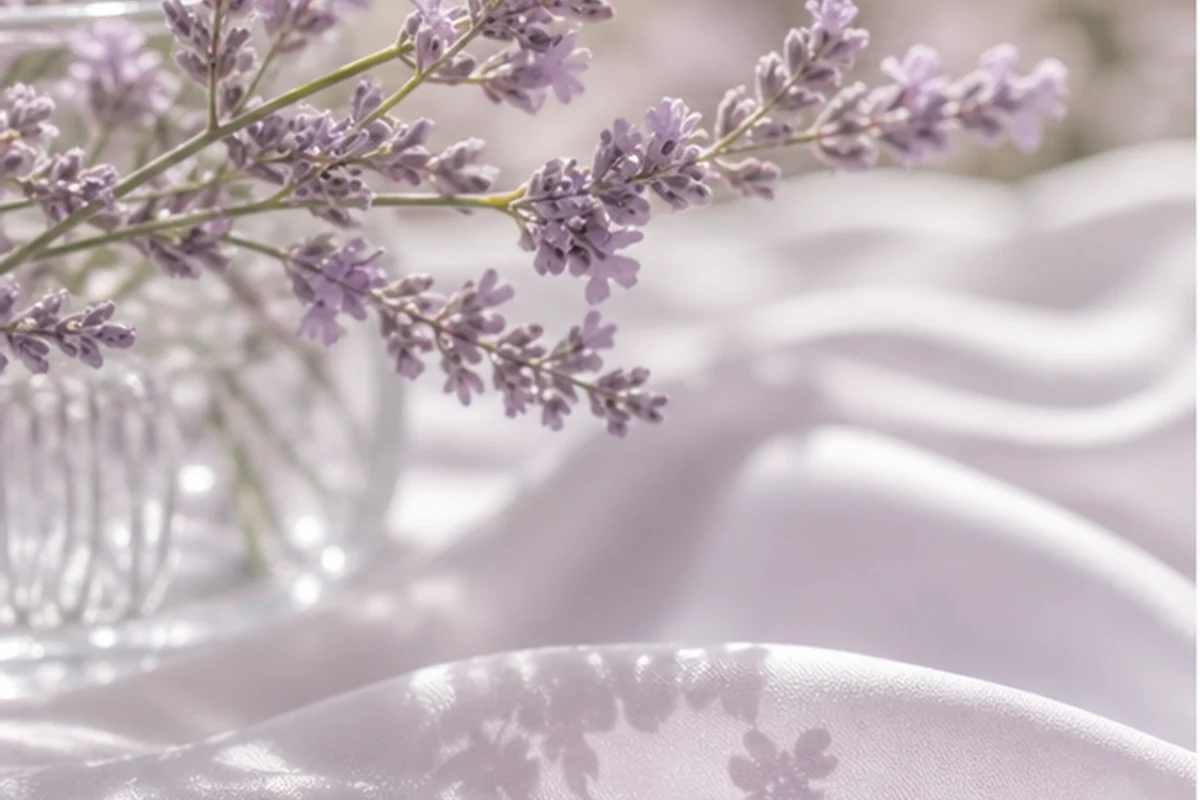 Lavender Summer nature mood with soft violet daylight